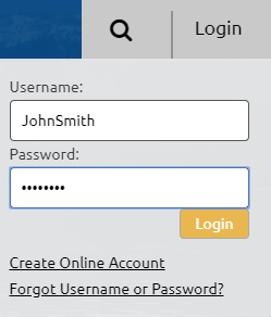 Login box